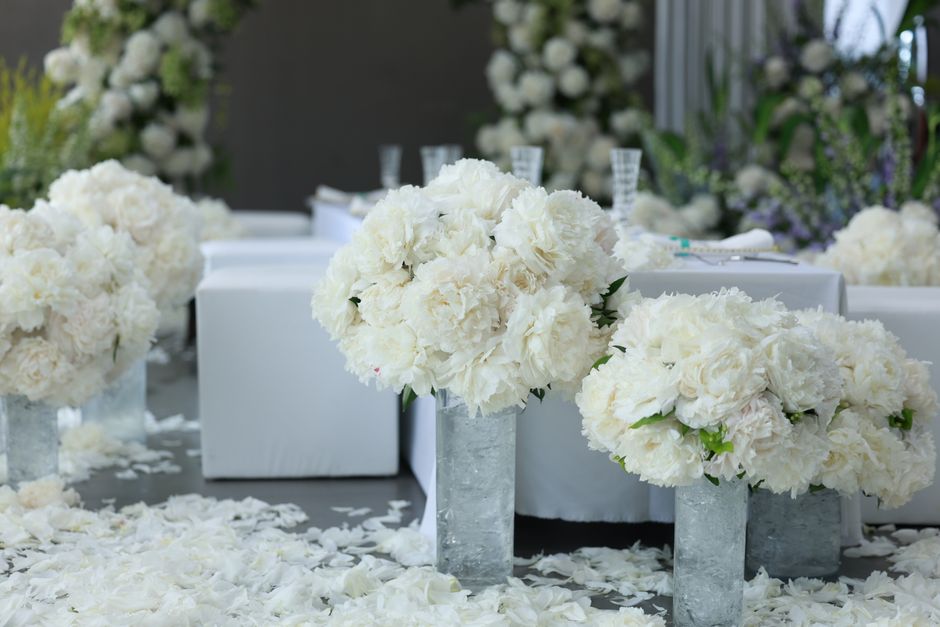Exquisite wedding table centerpiece design
